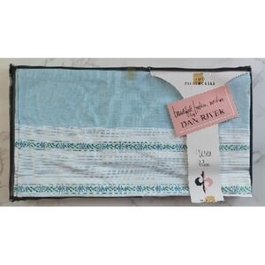 Vintage Dan River Blue Muslin Pillowcases NIP Wild Rose 42x36 Made In USA A13